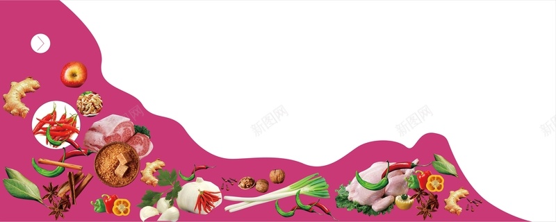 创意美食元素海报背景模板矢量图背景