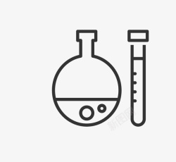 希腊瓶画手绘实验瓶高清图片