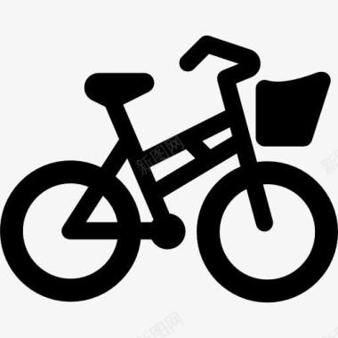 大小轮自行车自行车图标图标