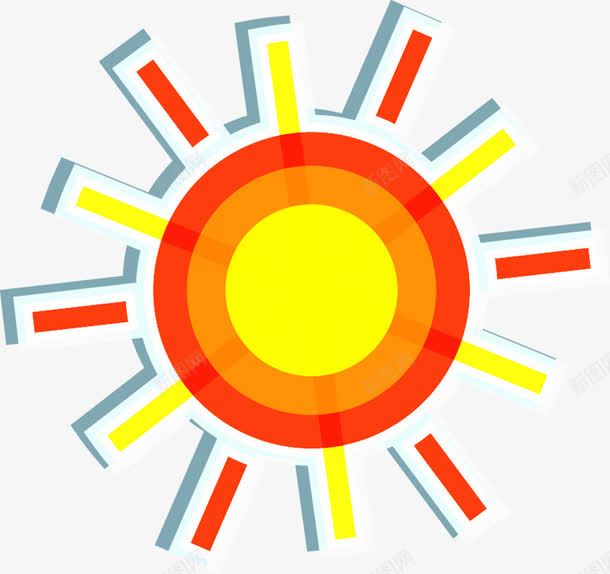 扁平风格创意太阳合成图形png免抠素材_88icon https://88icon.com 创意 合成 图形 太阳 扁平 风格