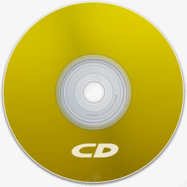 黄色春花CD黄色的DVD盘磁盘保存极端媒体图标图标