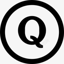 Quora社会Quora圆形按钮图标高清图片