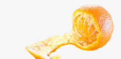 剥皮的橙子剥开了的橘子高清图片