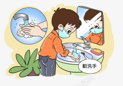 消毒液洗手勤洗手素材