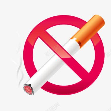 吸烟器卡通禁止吸烟图标图标
