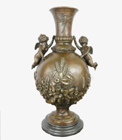 铜花瓶欧式风格花瓶高清图片