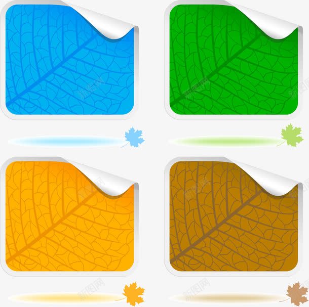 方形叶脉纹理标贴psd免抠素材_88icon https://88icon.com png素材 叶脉纹理 方形 标贴