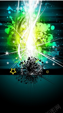 油漆喷溅矢量图背景