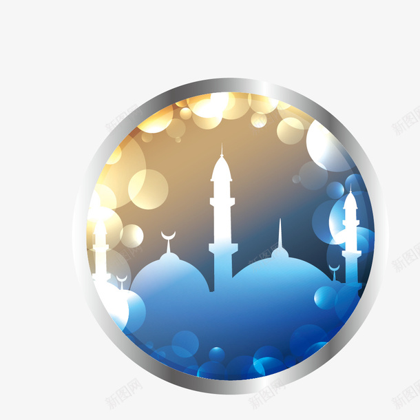 古尔邦节蓝色梦幻标签矢量图eps免抠素材_88icon https://88icon.com 2017 Adha Eid adha al eid mubarak ul 圆形 梦幻 蓝色 矢量图