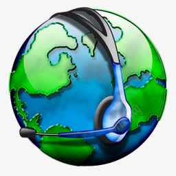 戴耳机的鞋地戴耳机的地球图标图标