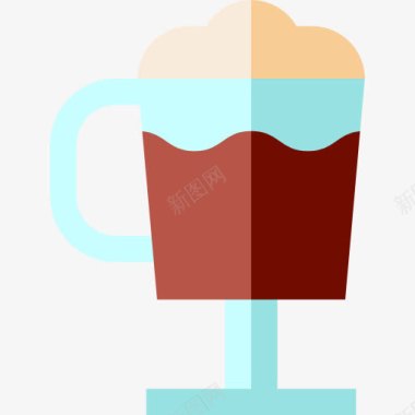喝咖啡男子爱尔咖啡图标图标