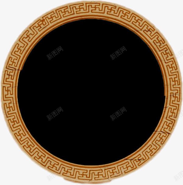 圆盘黑色金色边框png免抠素材_88icon https://88icon.com 圆盘 边框 金色 黑色