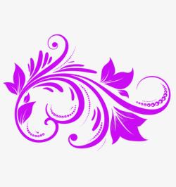 古风紫色装饰背景素材