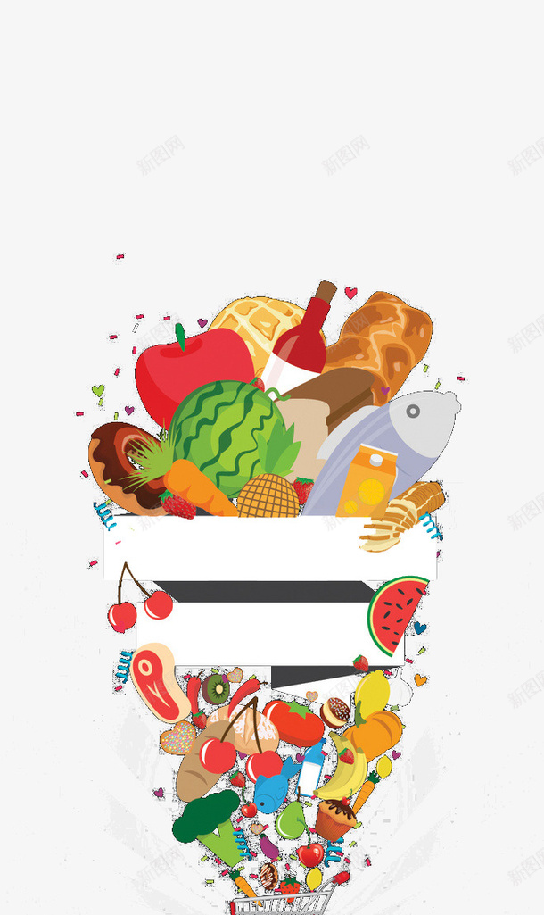 淘宝电商png免抠素材_88icon https://88icon.com 卡通 水果 美食促销 蔬菜