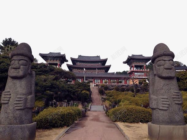 唯美药泉寺png免抠素材_88icon https://88icon.com 唯美药泉寺 旅游景区 济州岛 济州岛药泉寺 著名景点