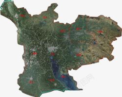 山东济宁市高速公路卫星地图素材