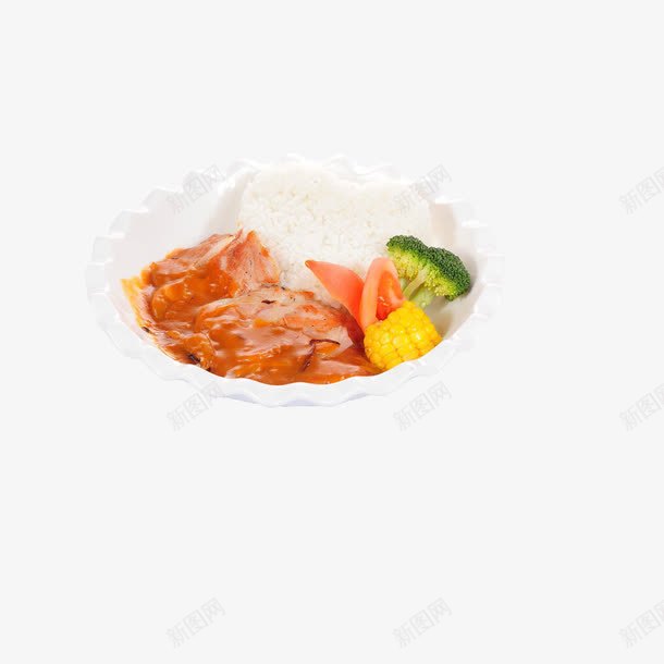 浇汁猪扒饭png免抠素材_88icon https://88icon.com 浇汁 猪扒饭 美食 饭