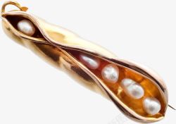 豌豆珍珠胸针素材
