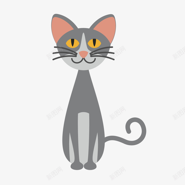 几款手绘猫矢量图ai免抠素材_88icon https://88icon.com 手绘猫 猫 矢量图