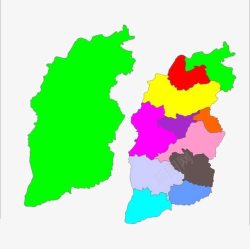 山西地图素材