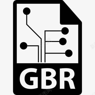延伸路面GBR格式文件扩展图标图标