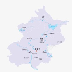 北京市区地图素材
