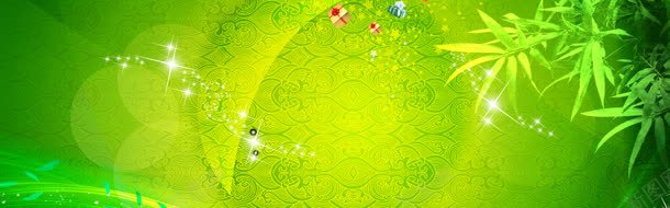 绿色清新背景背景