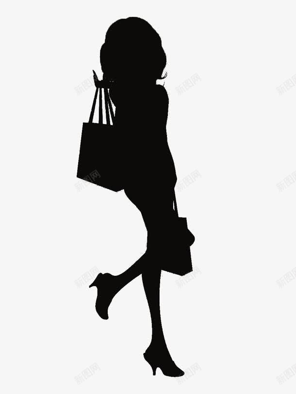 长发卡通女人黑色剪影png免抠素材_88icon https://88icon.com 剪影 女人 装饰 黑色