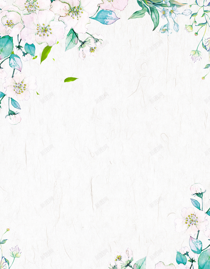 白色小清新茉莉花宣传海报psd设计背景_88icon https://88icon.com 优惠 初夏上新 叶子 夏季新品上市 清新 花茶 花茶文化 茉莉花 茉莉花茶