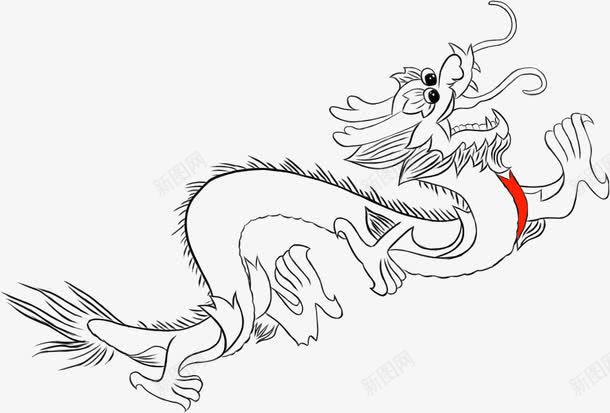 创意合成手绘素描中国龙元素png免抠素材_88icon https://88icon.com 中国 元素 创意 合成 素描