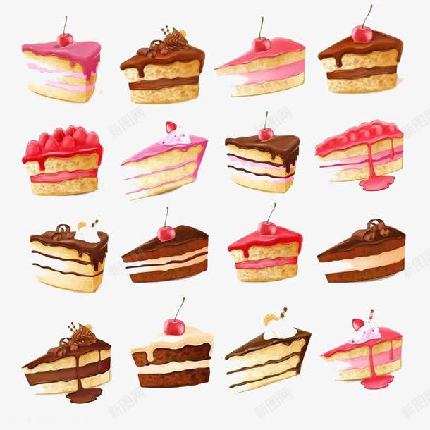 卡通蛋糕png免抠素材_88icon https://88icon.com 卡通 巧克力 彩色 手绘 水彩 水果 蛋糕 装饰