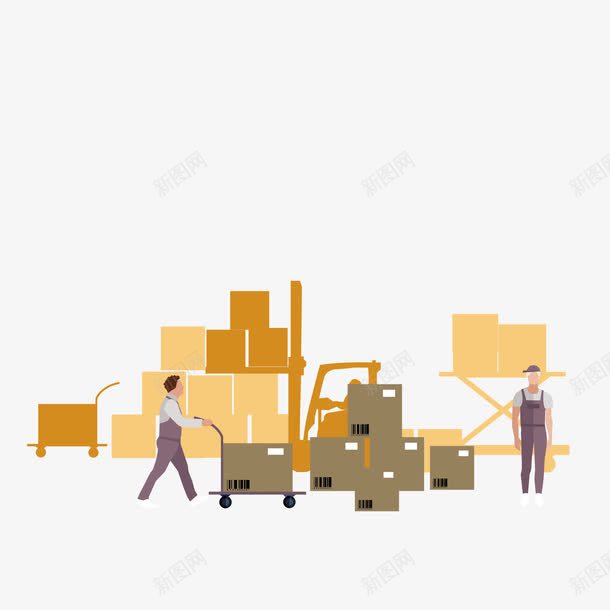 搬运货物的工人png免抠素材_88icon https://88icon.com 工人 搬运 货物