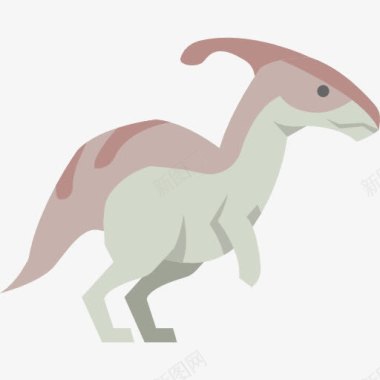 保护野生动植物Parasaurolophus图标图标