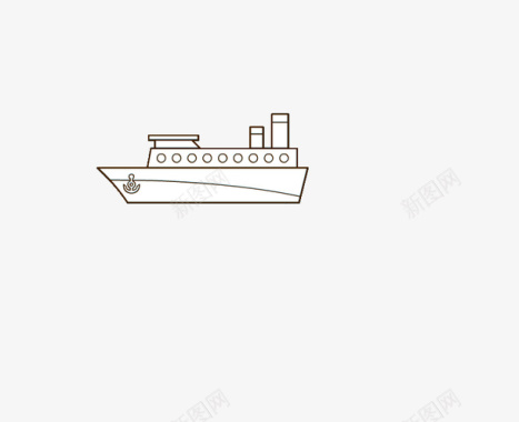 交通工具和用具轮船图标图标