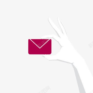 螺旋型粉色邮箱图标图标