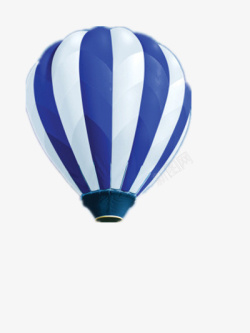 氢气球蓝白素材