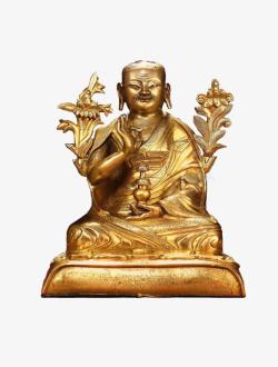藏族鎏金佛像素材