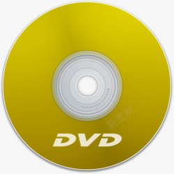 DVD黄色的CD盘磁盘保存极端媒体素材