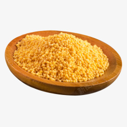 东北杂粮黄小米有机小米实物素材