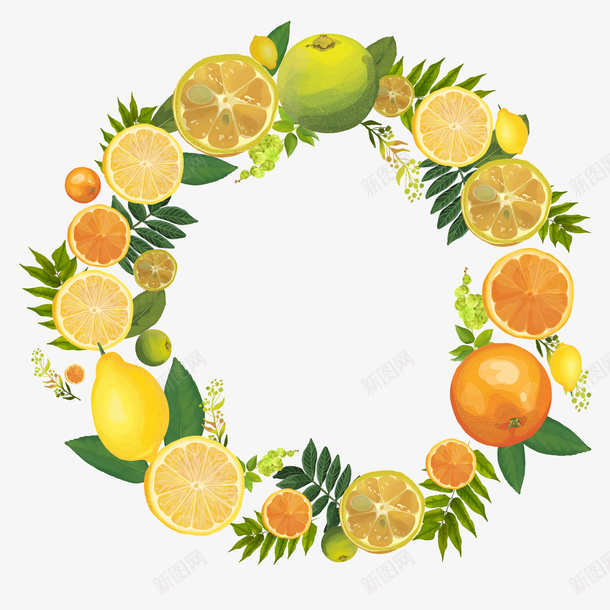 绿色上的橙子png免抠素材_88icon https://88icon.com png图形 png装饰 手绘 橙子 水果 绿叶 装饰