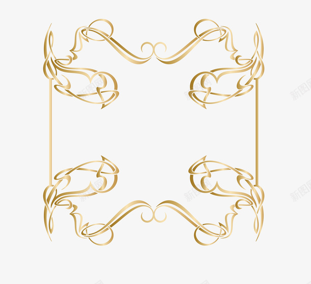 泰式花纹细线框矢量图eps免抠素材_88icon https://88icon.com 卡通泰式细线框 泰式细线框 细线框 细线框png 质感细线框 金属泰式细线框 金色渐变细线框 矢量图