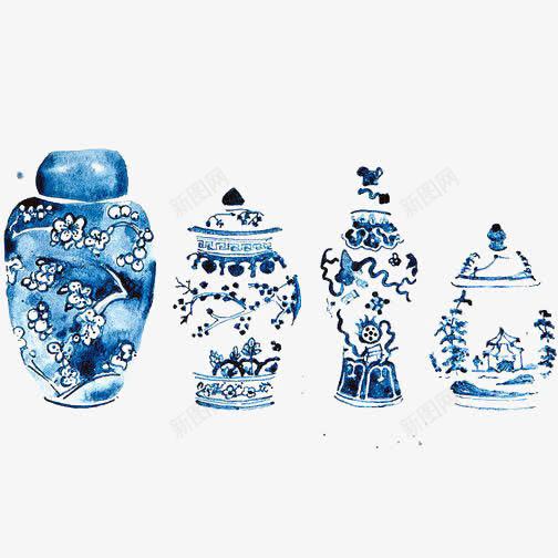 青花瓷器png免抠素材_88icon https://88icon.com CHINA 中国风瓷器 创意瓷器 复古瓷器 手绘瓷器 罐子