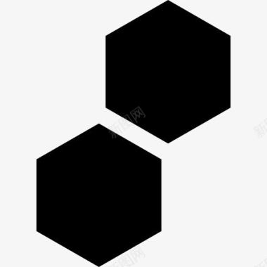 炫彩抽象几何图Hexagons图标图标