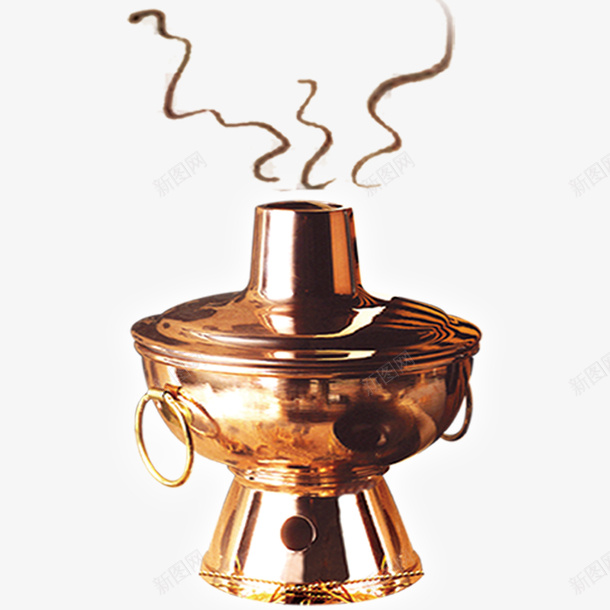火锅炉子psd免抠素材_88icon https://88icon.com 火锅 炉子 辣 金色