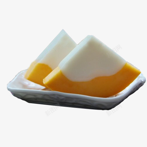 两片木瓜椰子奶冻png免抠素材_88icon https://88icon.com 两片 健康 创意美食 木瓜 椰子冻 椰子奶冻 椰浆饭 盘子 美味