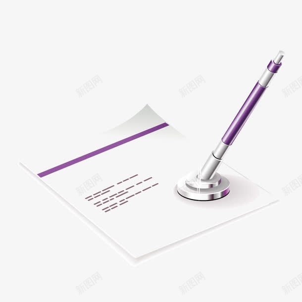 签字笔文件商务办公png免抠素材_88icon https://88icon.com 办公 商务 文件 签字笔