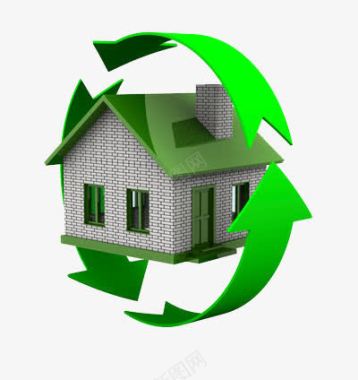 能源图标能源回收的房子图标图标
