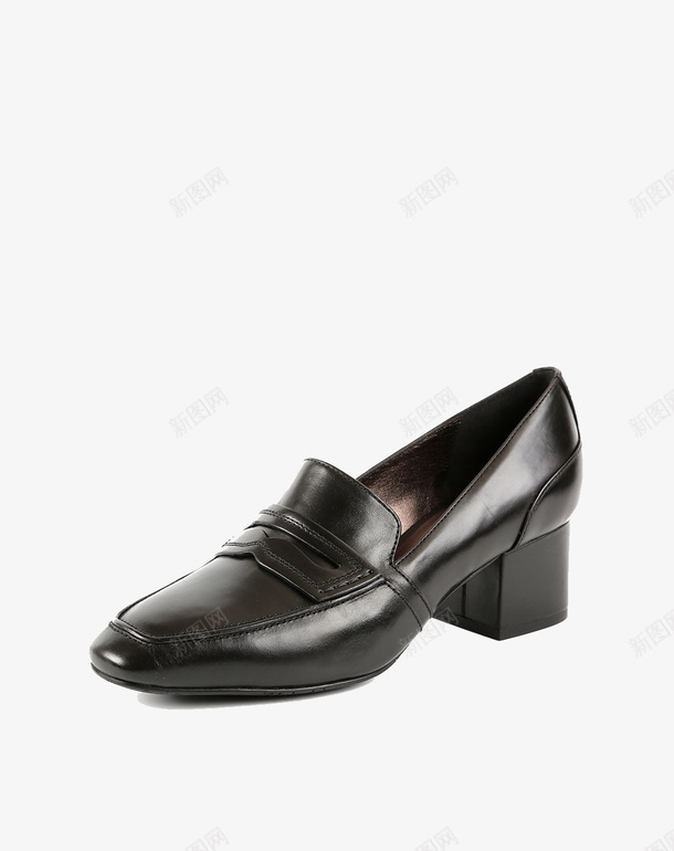 2016秋冬新款黑色牛皮革满口单鞋矢量图ai免抠素材_88icon https://88icon.com blocco5 中跟鞋 产品实物 牛皮 粗跟单鞋 矢量图