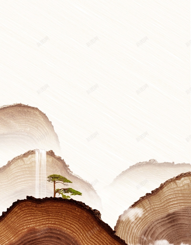 中国风中式地产创意海报psd设计背景_88icon https://88icon.com 中国风海报 中式地产海报 商铺开业 地产 房地产 招商海报 木头 松树