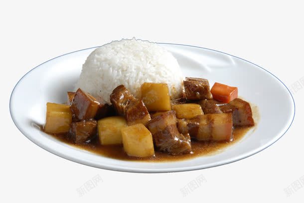 土豆烧肉盖饭png免抠素材_88icon https://88icon.com 土豆 家常菜 猪肉 米饭 红烧